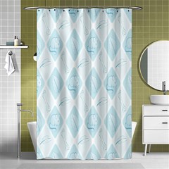 Animal Mice Bones Mouse Leaf Shower Curtain 48  X 72  (small)  by Mariart