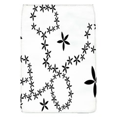 Flower Floral Black Line Wave Chevron Fleurs Flap Covers (l)  by Mariart