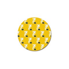 Fog Machine Fogging White Smoke Yellow Golf Ball Marker (4 Pack) by Mariart