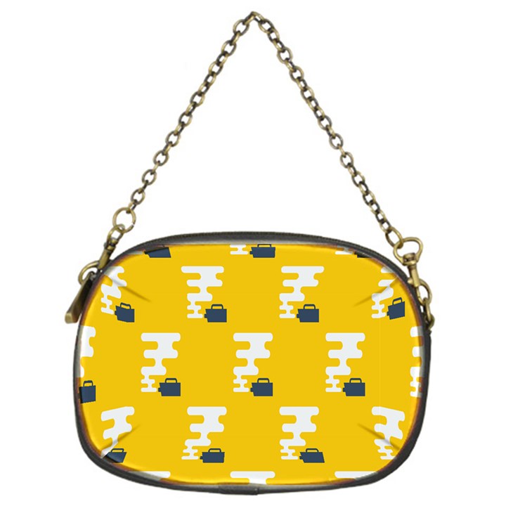 Fog Machine Fogging White Smoke Yellow Chain Purses (One Side) 