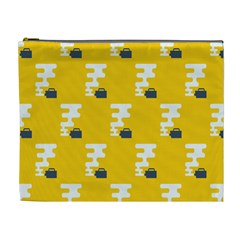 Fog Machine Fogging White Smoke Yellow Cosmetic Bag (xl) by Mariart