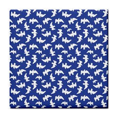 Birds Silhouette Pattern Tile Coasters by dflcprintsclothing