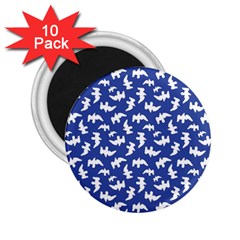 Birds Silhouette Pattern 2 25  Magnets (10 Pack) 