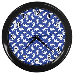 Birds Silhouette Pattern Wall Clocks (black)