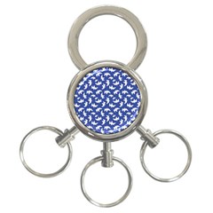 Birds Silhouette Pattern 3-ring Key Chains