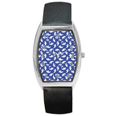 Birds Silhouette Pattern Barrel Style Metal Watch