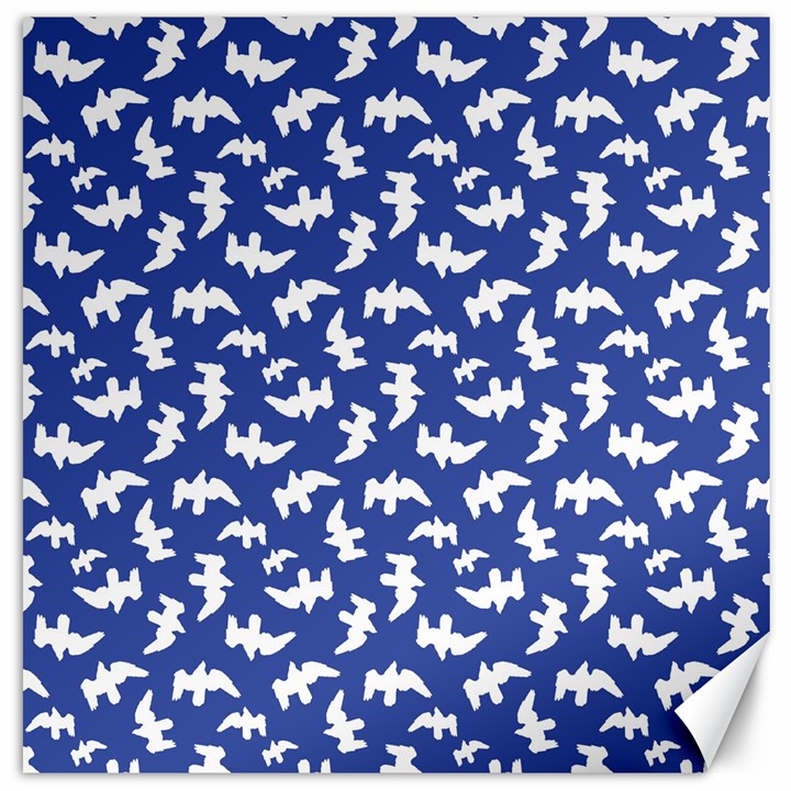 Birds Silhouette Pattern Canvas 16  x 16  