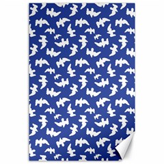 Birds Silhouette Pattern Canvas 24  X 36 