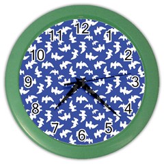 Birds Silhouette Pattern Color Wall Clocks