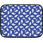 Birds Silhouette Pattern Double Sided Fleece Blanket (Mini)  35 x27  Blanket Front