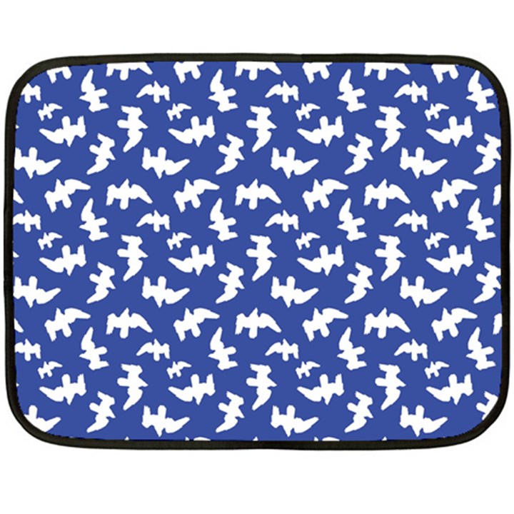 Birds Silhouette Pattern Double Sided Fleece Blanket (Mini) 