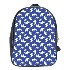 Birds Silhouette Pattern School Bags(large) 