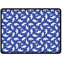 Birds Silhouette Pattern Fleece Blanket (large) 