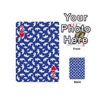 Birds Silhouette Pattern Playing Cards 54 (Mini)  Front - Heart2