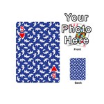 Birds Silhouette Pattern Playing Cards 54 (Mini)  Front - Heart5