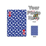 Birds Silhouette Pattern Playing Cards 54 (Mini)  Front - Heart10