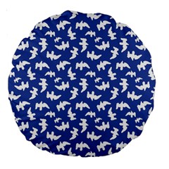 Birds Silhouette Pattern Large 18  Premium Round Cushions