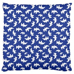 Birds Silhouette Pattern Large Flano Cushion Case (one Side)