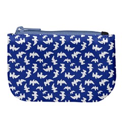 Birds Silhouette Pattern Large Coin Purse