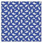 Birds Silhouette Pattern Large Satin Scarf (Square) Front