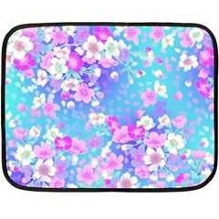 Flowers Cute Pattern Fleece Blanket (mini) by Nexatart