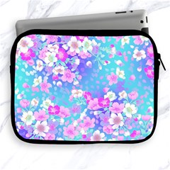 Flowers Cute Pattern Apple Ipad 2/3/4 Zipper Cases by Nexatart