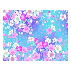 Flowers Cute Pattern Double Sided Flano Blanket (large)  by Nexatart