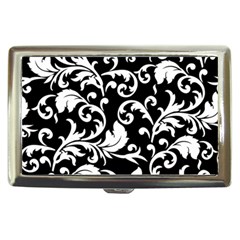 Black And White Floral Patterns Cigarette Money Cases