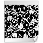 Black And White Floral Patterns Canvas 16  x 20   15.75 x19.29  Canvas - 1