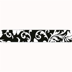 Black And White Floral Patterns Small Bar Mats by Nexatart