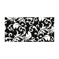 Black And White Floral Patterns Yoga Headband