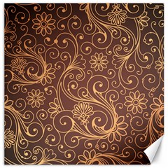 Gold And Brown Background Patterns Canvas 12  X 12   by Nexatart