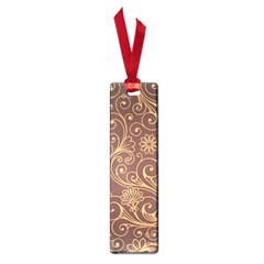 Gold And Brown Background Patterns Small Book Marks by Nexatart