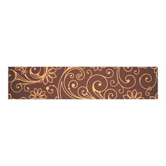 Gold And Brown Background Patterns Velvet Scrunchie