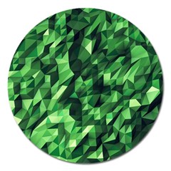 Green Attack Magnet 5  (round) by Nexatart