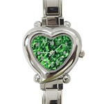 Green Attack Heart Italian Charm Watch Front