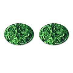 Green Attack Cufflinks (oval) by Nexatart