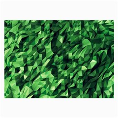 Green Attack Large Glasses Cloth (2-side) by Nexatart