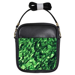 Green Attack Girls Sling Bags by Nexatart