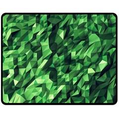 Green Attack Fleece Blanket (medium)  by Nexatart