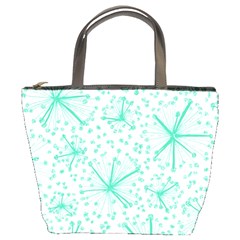 Pattern Floralgreen Bucket Bags by Nexatart