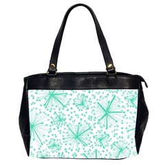 Pattern Floralgreen Office Handbags (2 Sides)  by Nexatart