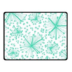 Pattern Floralgreen Fleece Blanket (small) by Nexatart