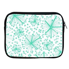 Pattern Floralgreen Apple Ipad 2/3/4 Zipper Cases by Nexatart