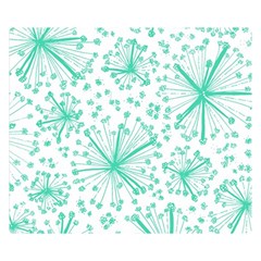 Pattern Floralgreen Double Sided Flano Blanket (small)  by Nexatart