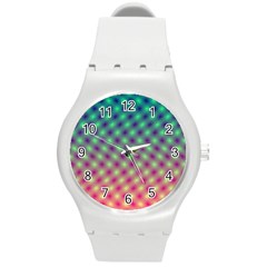 Art Patterns Round Plastic Sport Watch (m) by Nexatart