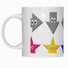 Cute Symbol White Mugs by Nexatart