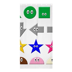 Cute Symbol Shower Curtain 36  X 72  (stall)  by Nexatart