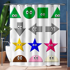 Cute Symbol Shower Curtain 60  X 72  (medium)  by Nexatart