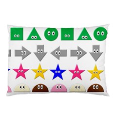 Cute Symbol Pillow Case (two Sides) by Nexatart